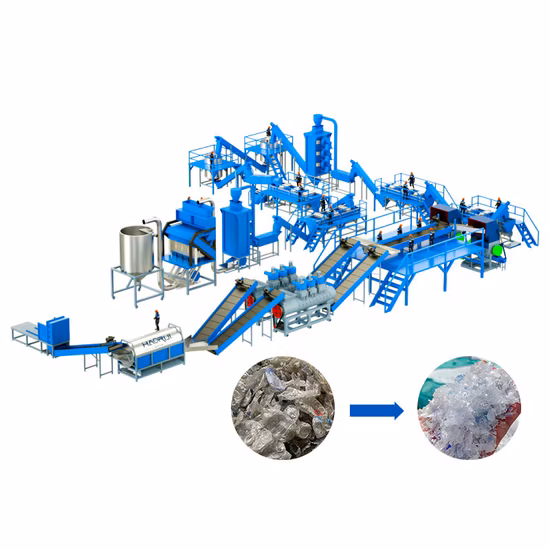 Plastic Bottle Recycling Equipment Pet Flakes Washing Line